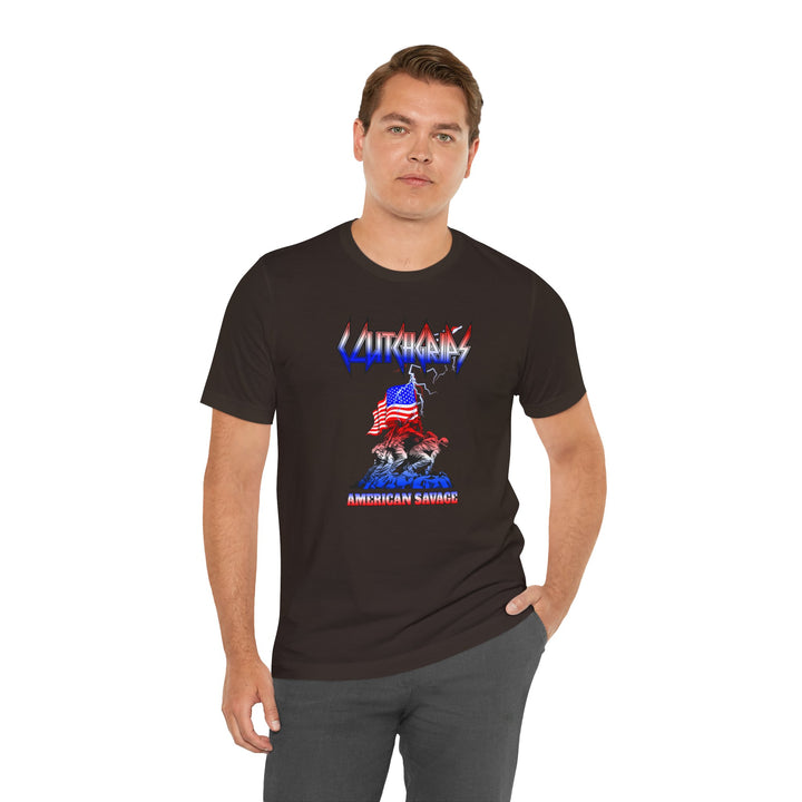 CG PATRIOT FREEDOM SHIRT RED WHITE BLUE FADE /AMERICAN SAVAGE