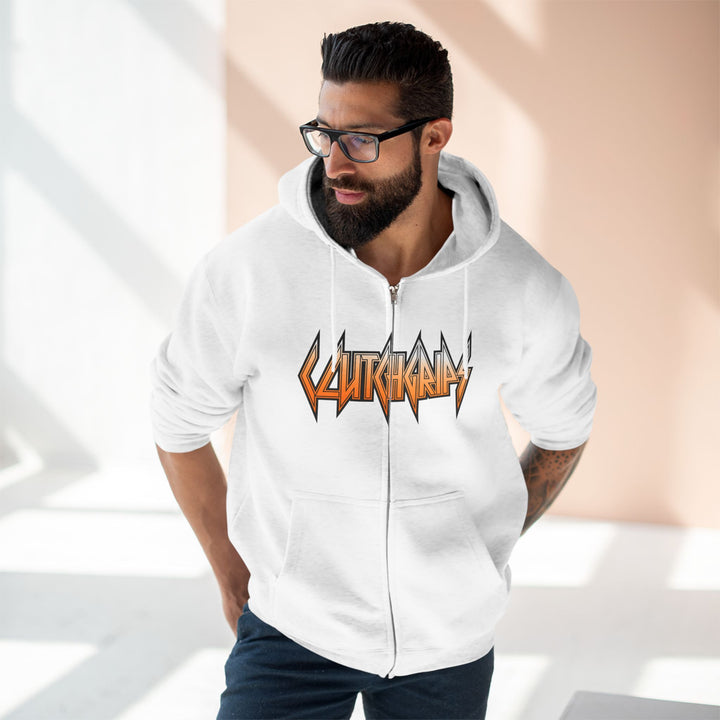 SAMURAI MAC  ORANGE WHITE /LIFT HARDER ZIP UP