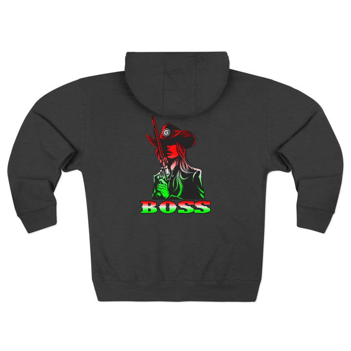 CG REBEL WOMAN RED WHITE GREEN FADE / BOSS ZIP UP