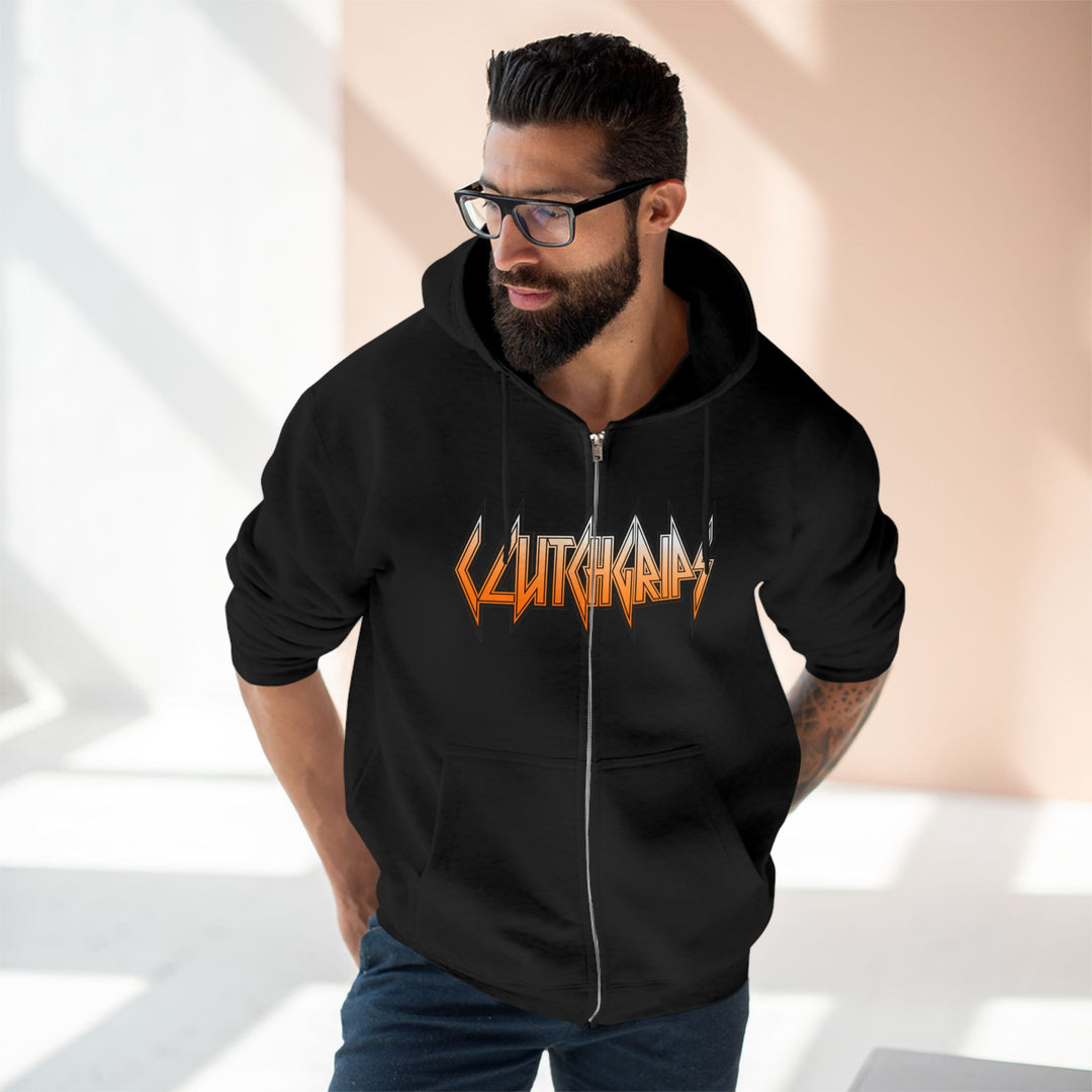 SAMURAI MAC  ORANGE WHITE /LIFT HARDER ZIP UP