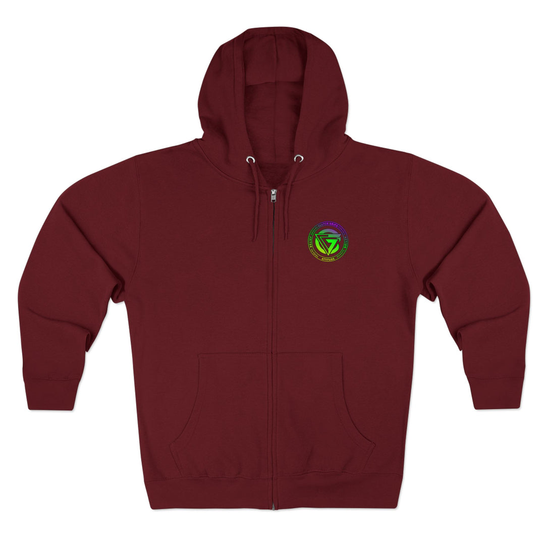 CG GRIP MASTER MAC YELLOW GREEN PURPLE /LIFT OR DIE ZIP UP