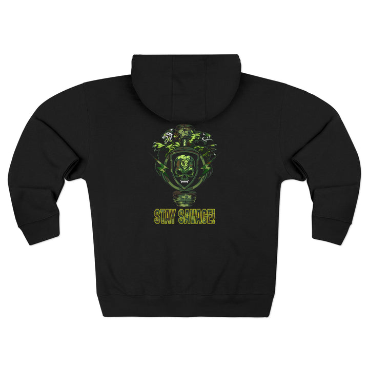 CG SGL SKULL DRAGON TIGER BELL FOREST CAMO/STAY SAVAGE ZIP UP