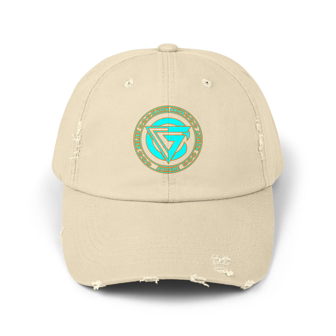 CG LOGO MIAMI AQUA Unisex Distressed Cap