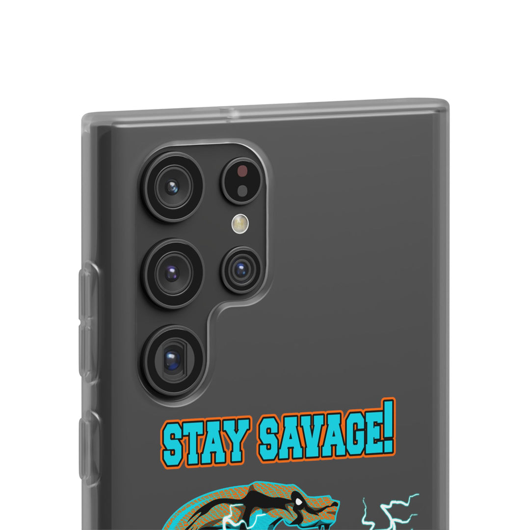 MAC VS SNAKE MIAMI COLORS AQUA ORANGE PHONE CASE /STAY SAVAGE
