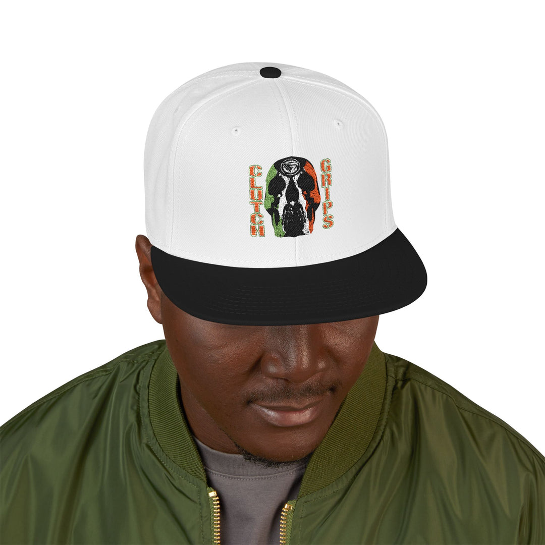 RED WHITE GREEN SKULLATOR Snapback (Embroidery)