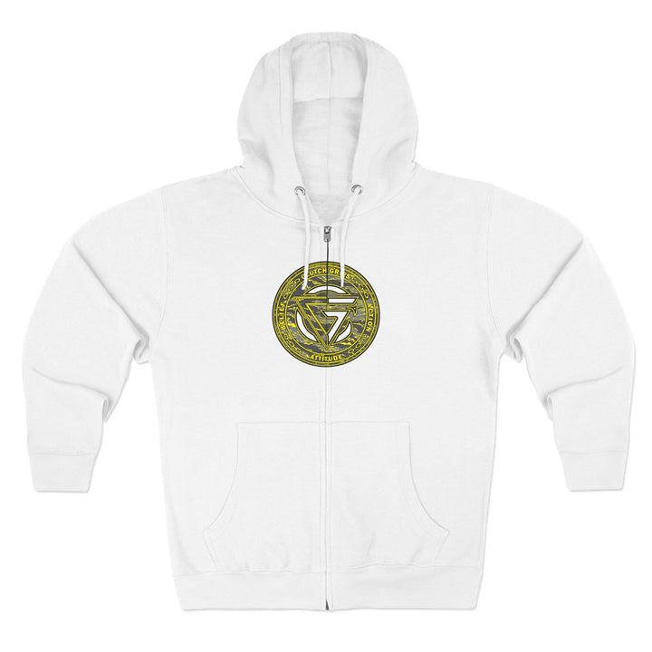 CG ANGRY DOG GREY YELLOW CAMO/READY FOR WAR ZIP UP