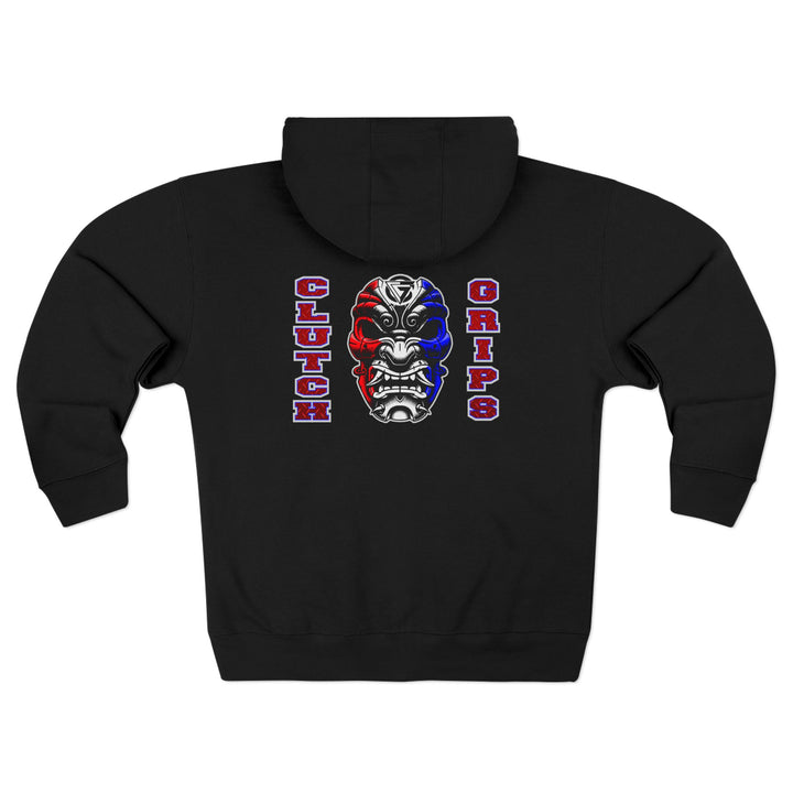 SAMURAI MASK RED WHITE BLUE /CLUTCHGRIPS  ZIP UP