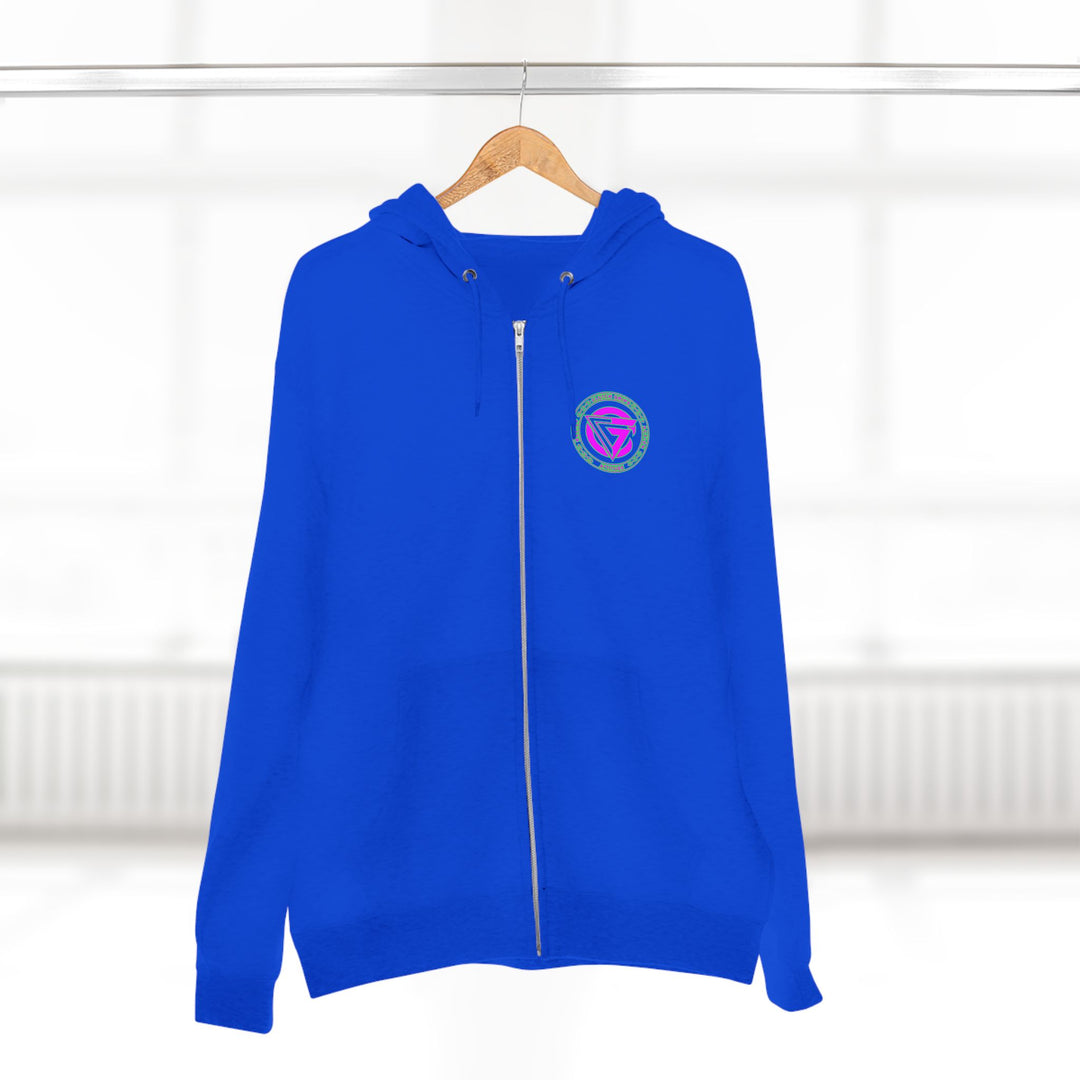 CG TIGER FLAME PURPLE GREEN /FIGHT FOR IT ZIP JACKET