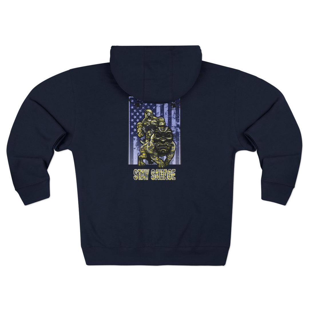 CG ANGRY DOG YELLOW CAMO /STAY SAVAGE ZIP UP