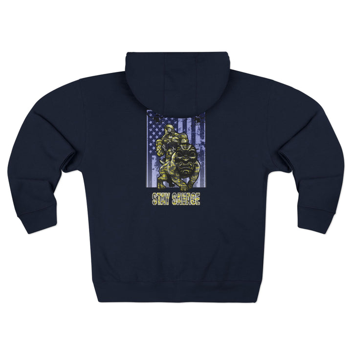 CG ANGRY DOG YELLOW CAMO /STAY SAVAGE ZIP UP