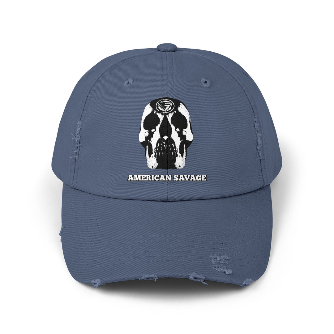 CG SKULL WHITE /AMERICAN SAVAGE CAP