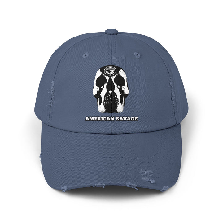 CG SKULL WHITE /AMERICAN SAVAGE CAP