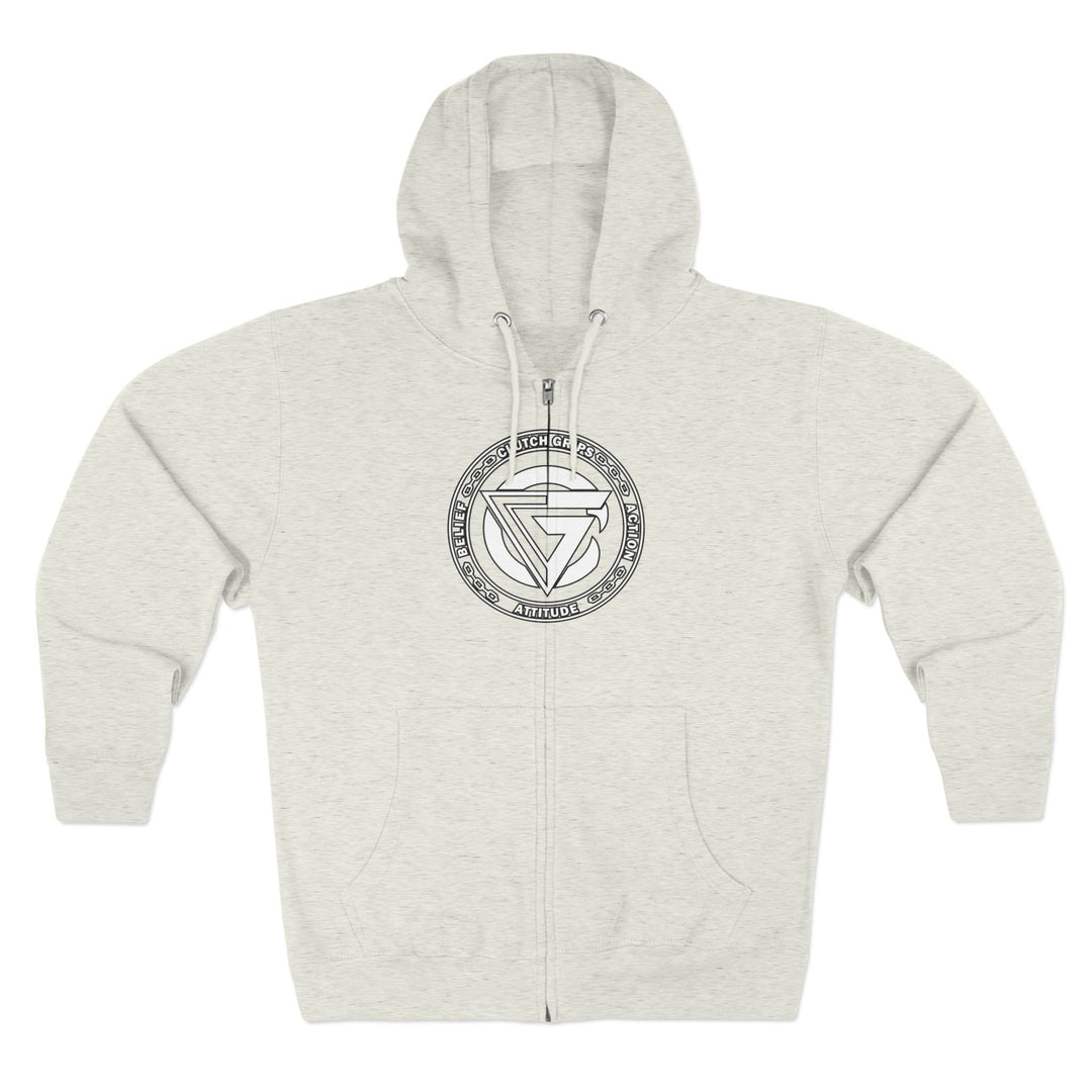 ENTER THE MACK BLACK WHITE /THINK DO BECOME ZIP UP