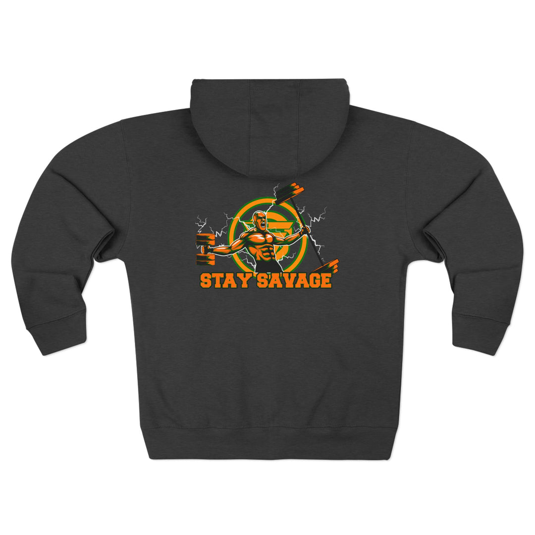 SPARTAN LIFT ORANGE GREEN  /STAY SAVAGE ZIP UP