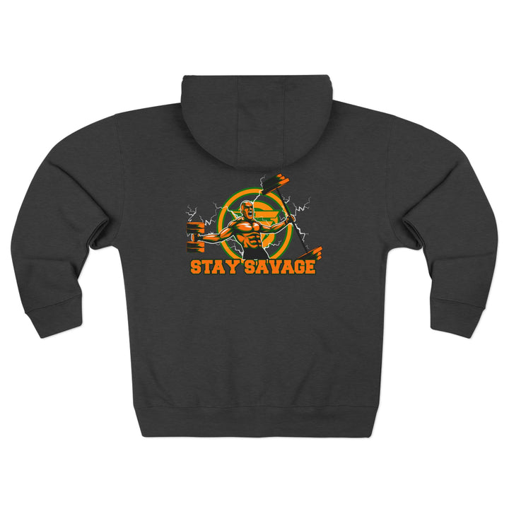 SPARTAN LIFT ORANGE GREEN  /STAY SAVAGE ZIP UP