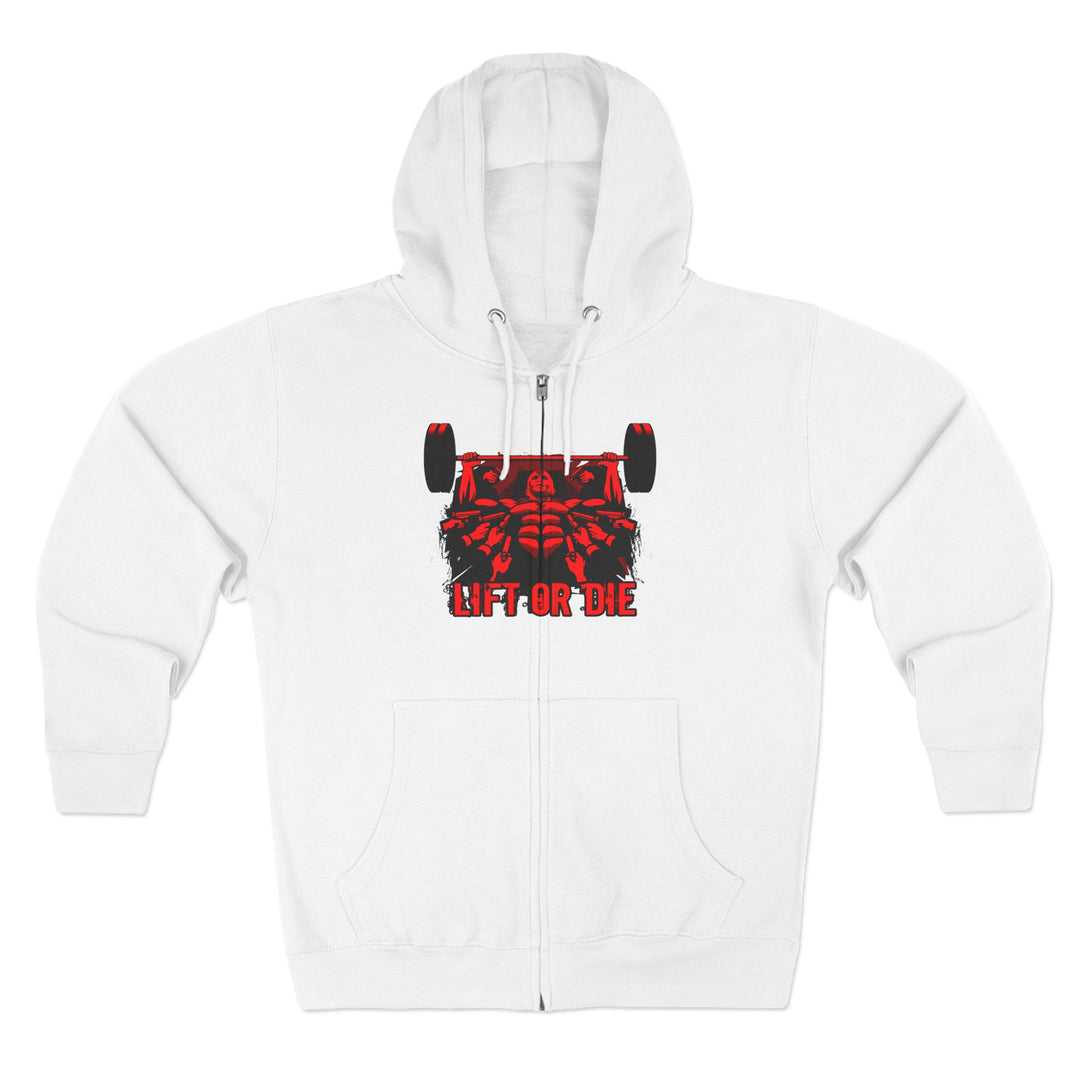 CG FINAL BOSS ON PRE-WORKOUT RED BLACK /LIFT OR DIE ZIP UP