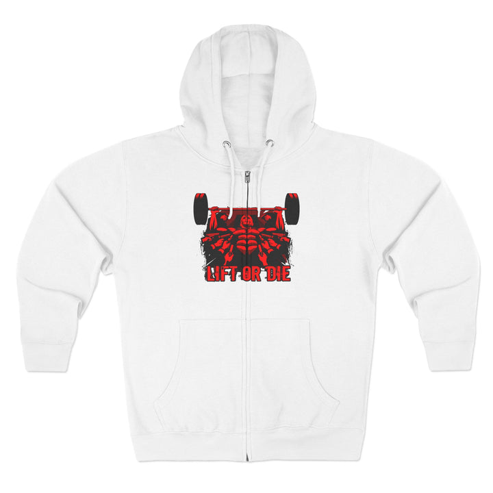 CG FINAL BOSS ON PRE-WORKOUT RED BLACK /LIFT OR DIE ZIP UP