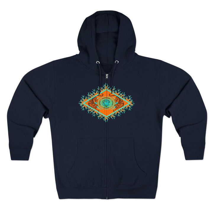 CG DIAMOND TIGER VS TIGER MIAMI AQUA ORANGE /CLUTCHGRIPS ZIP UP