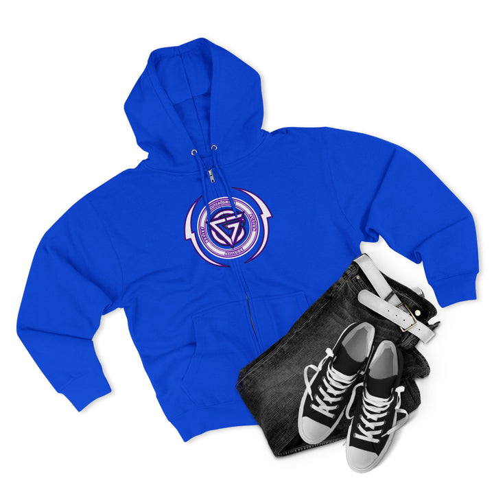 RIDE THE LIGHTNING  PURPLE WHITE /LIFT OR DIE ZIP UP