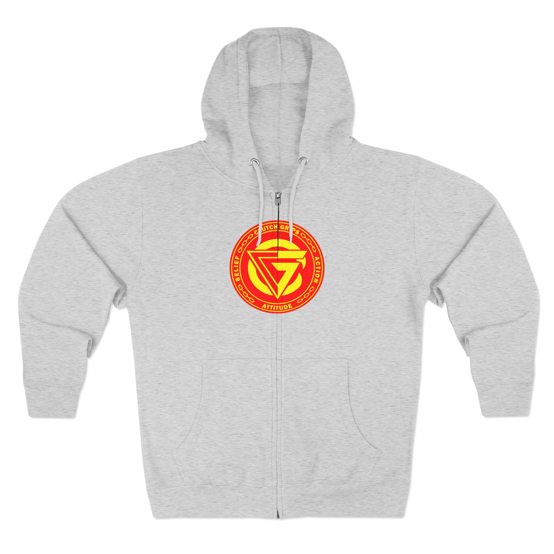 CG SAMURAI MASK ORANGE GOLD /CLUTCHGRIPS ZIP UP