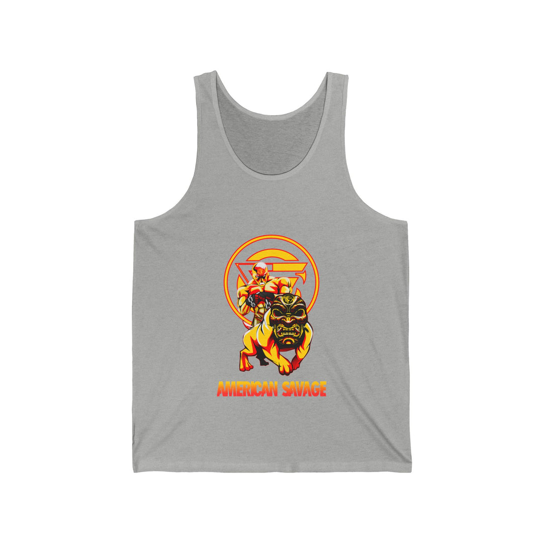 ANGRY DOG YELLOW ORANGE TANK /AMERICAN SAVAGE