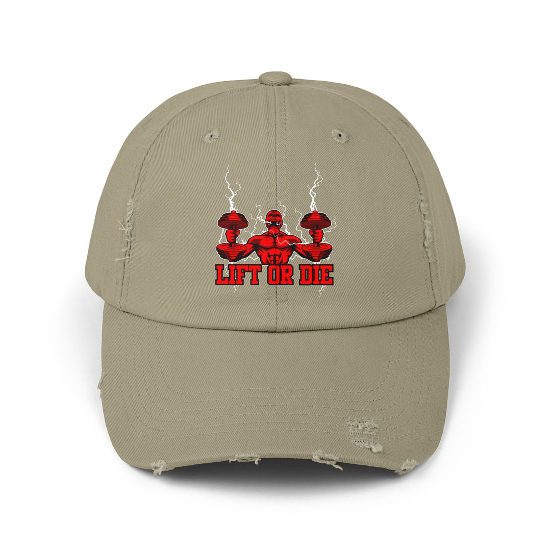 RIDE THE LIGHNING RED /LIFT OR DIE/CAP