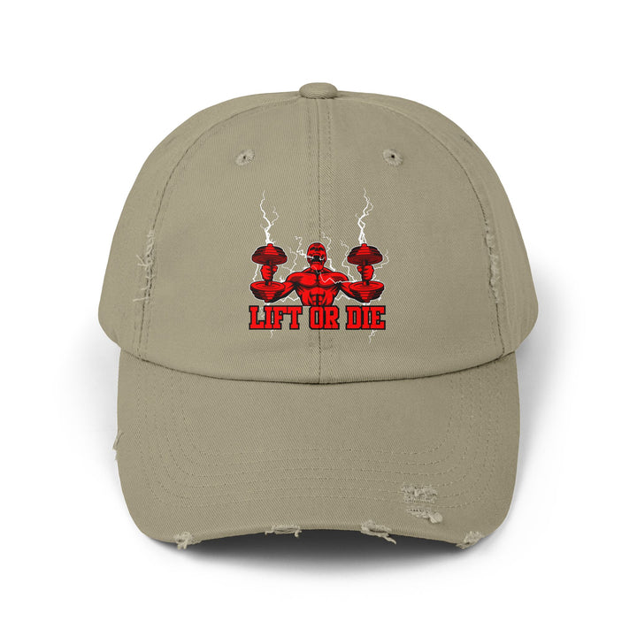 RIDE THE LIGHNING RED /LIFT OR DIE/CAP