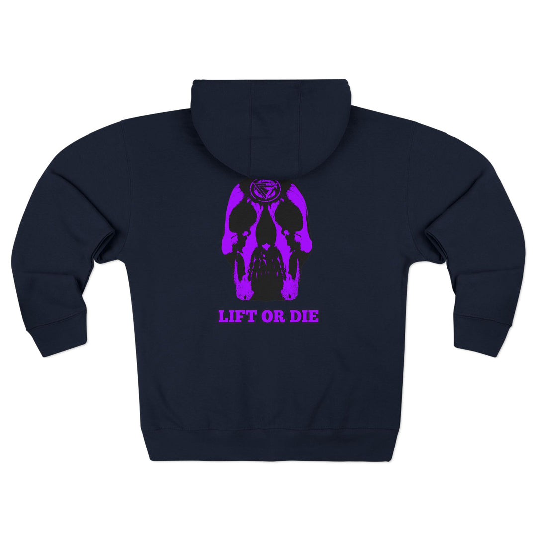 CG SKULL PURPLE/LIFT OR DIE ZIP UP