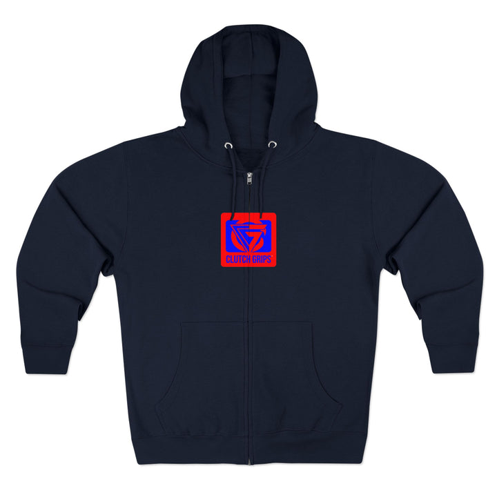 ENTER THE MAC HYPER RED BLUE /LIFT OR DIE ZIP UP