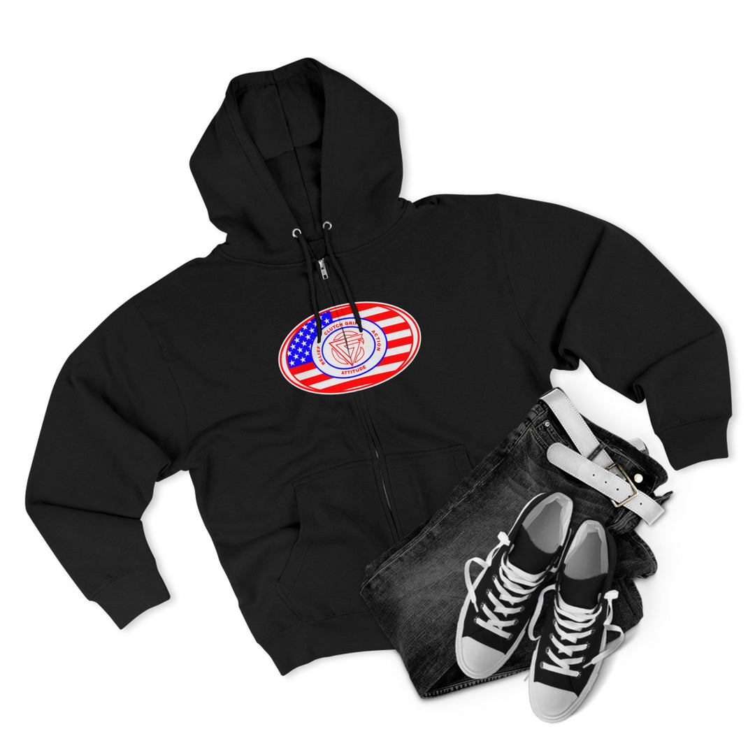 CG ANGRY DOG USA/LIFT OR DIE ZIP UP