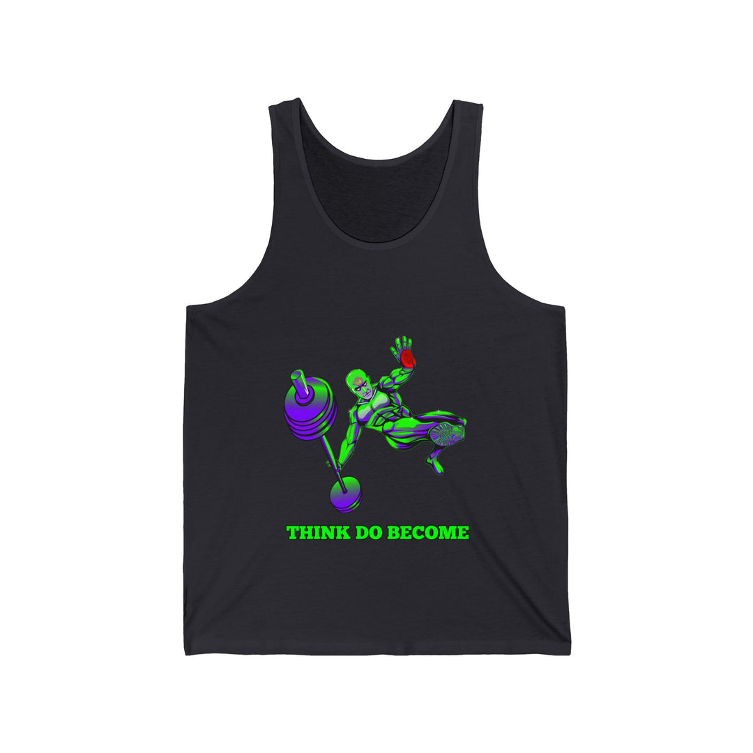 MAC-JUMP PURPLE GREEN TANK/ THINK DO BECOME