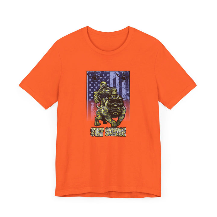 ANGRY DOG YELLOW CAMO FLAG/STAY SAVAGE