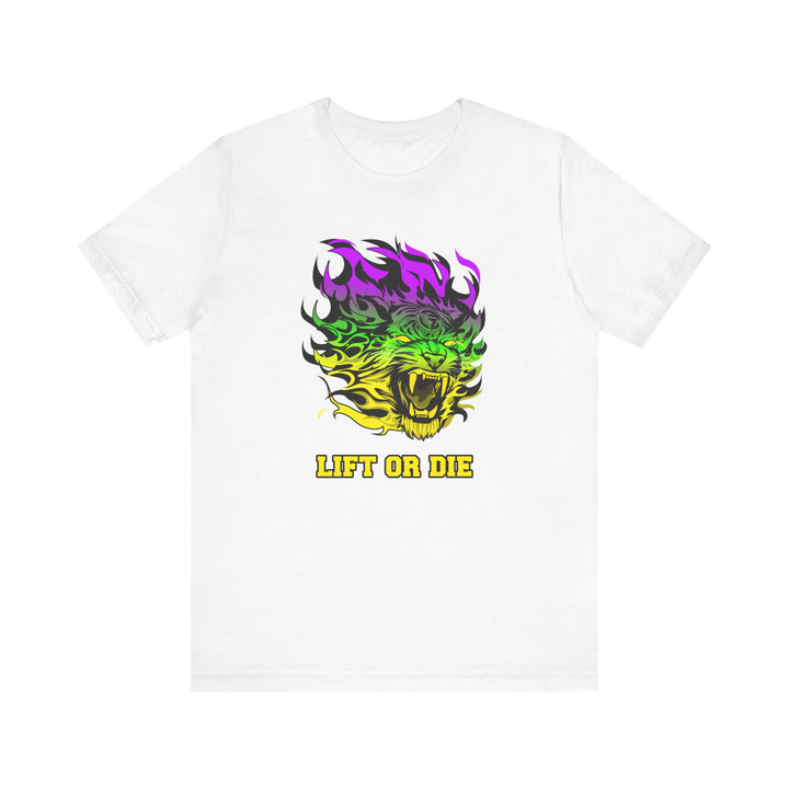 TIGER FLAME YELLOW GREEN PURPLE FADE/LIFT OR DIE