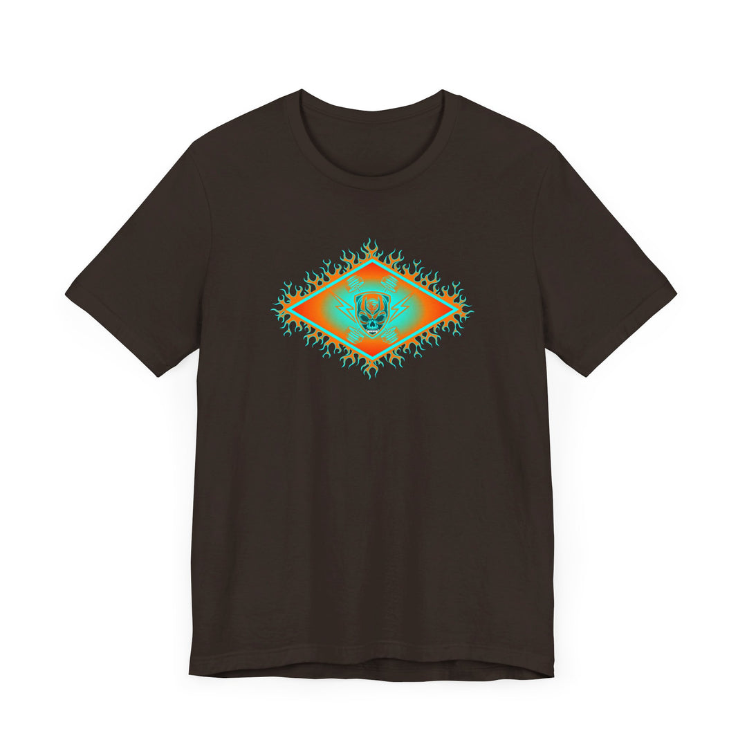 MIAMI AQUA ORANGE DIAMOND SKULLATOR DOUBLE BELL