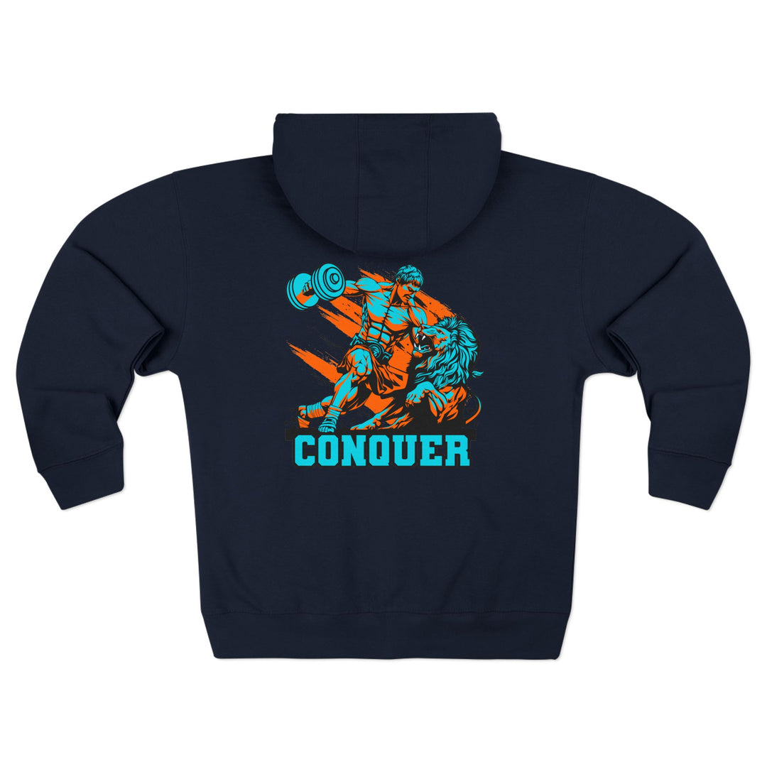 CG COLISEUM MAC VS LION MIAMI COLORS /CONQUER ZIP UP