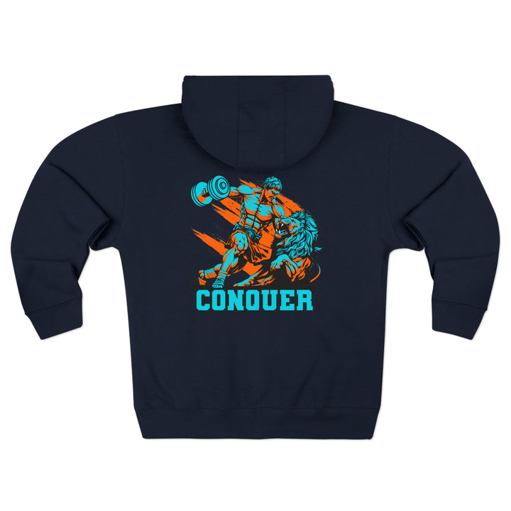 CG COLISEUM MAC VS LION MIAMI COLORS /CONQUER ZIP UP