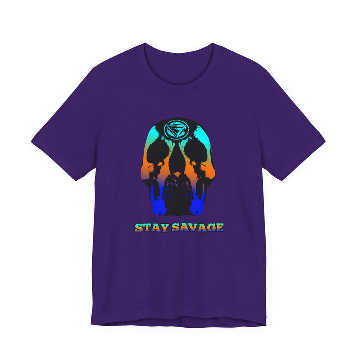SKULLATOR BLUE ORANGE AQUA  /STAY SAVAGE
