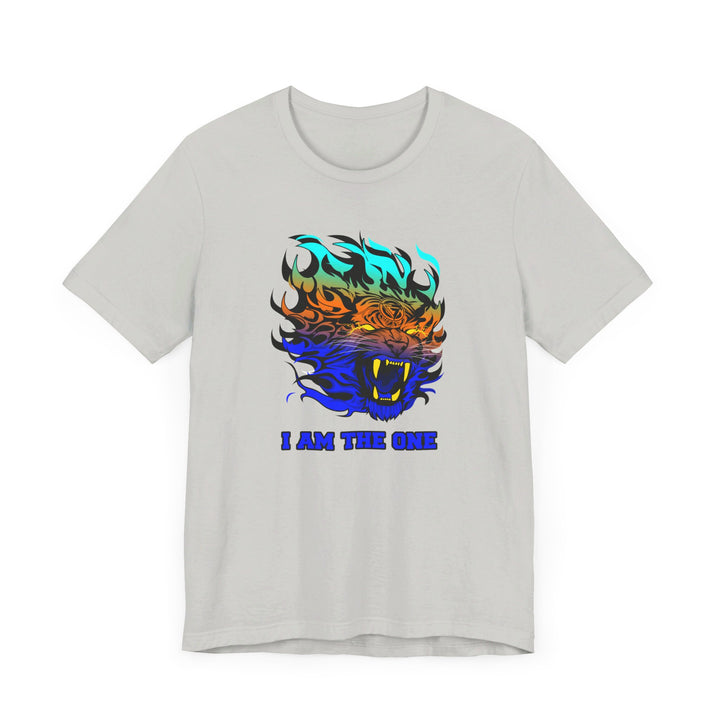 TIGER FLAME BLUE ORANGE AQUA FADE/I AM THE ONE