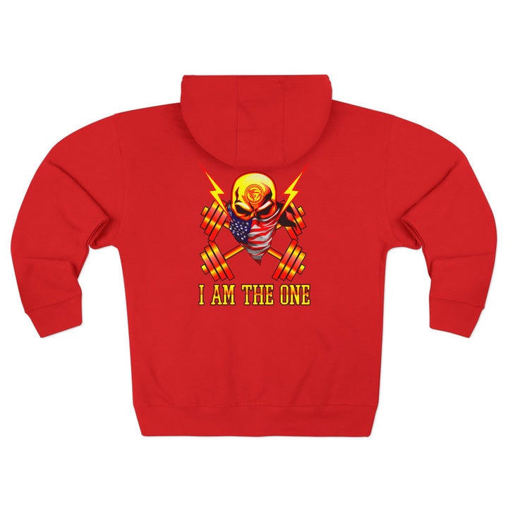 CG SKULL BANDIT ORANGE GOLD RED /I AM THE ONE ZIP UP