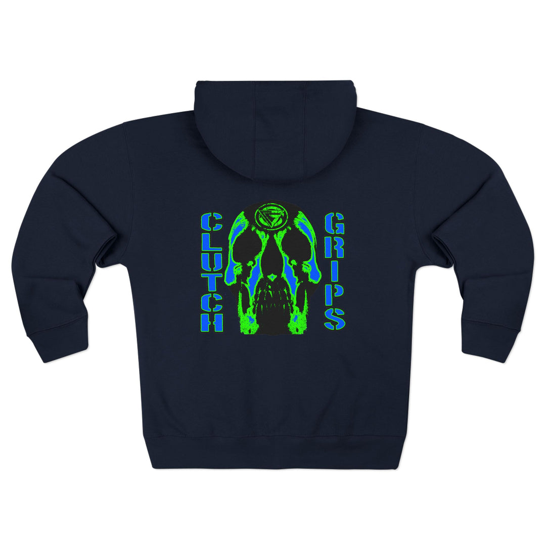 CG SKULLATOR BLUE GREEN /CLUTCHGRIPS ZIP UP