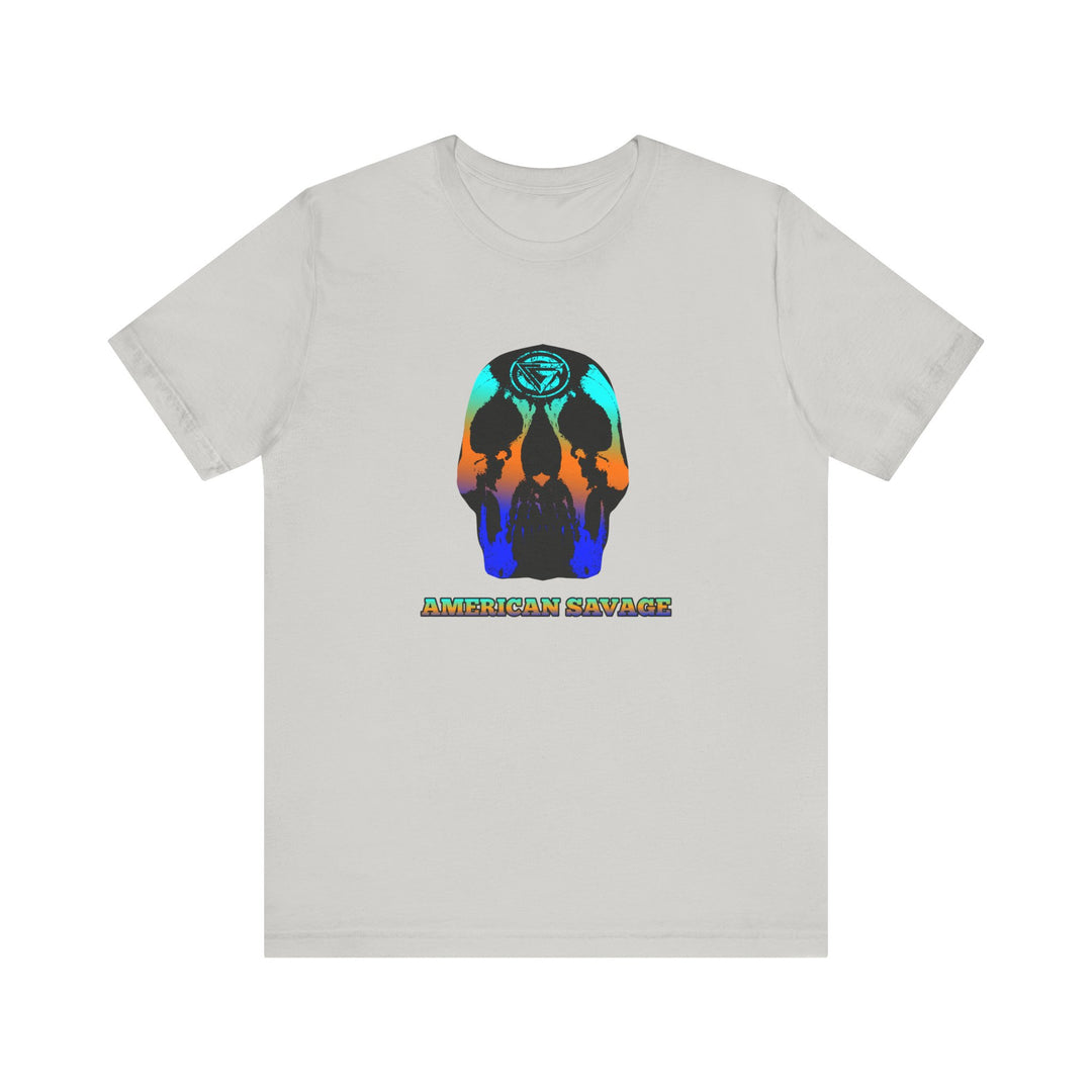 SKULLATOR BLUE ORANGE AQUA  /AMERICAN SAVAGE