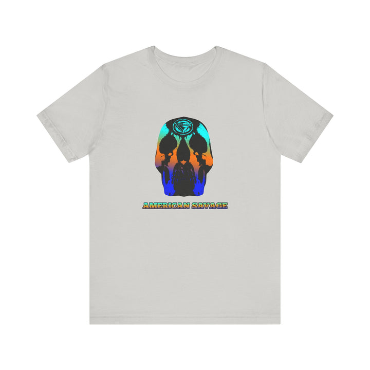 SKULLATOR BLUE ORANGE AQUA  /AMERICAN SAVAGE