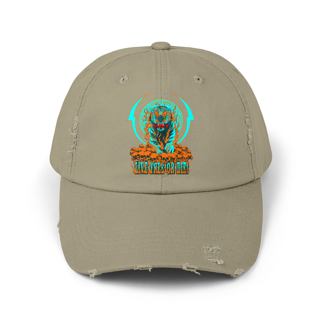 DYNAMITE TIGER MIAMI COLORS/LIVE FREE OR DIE CAP
