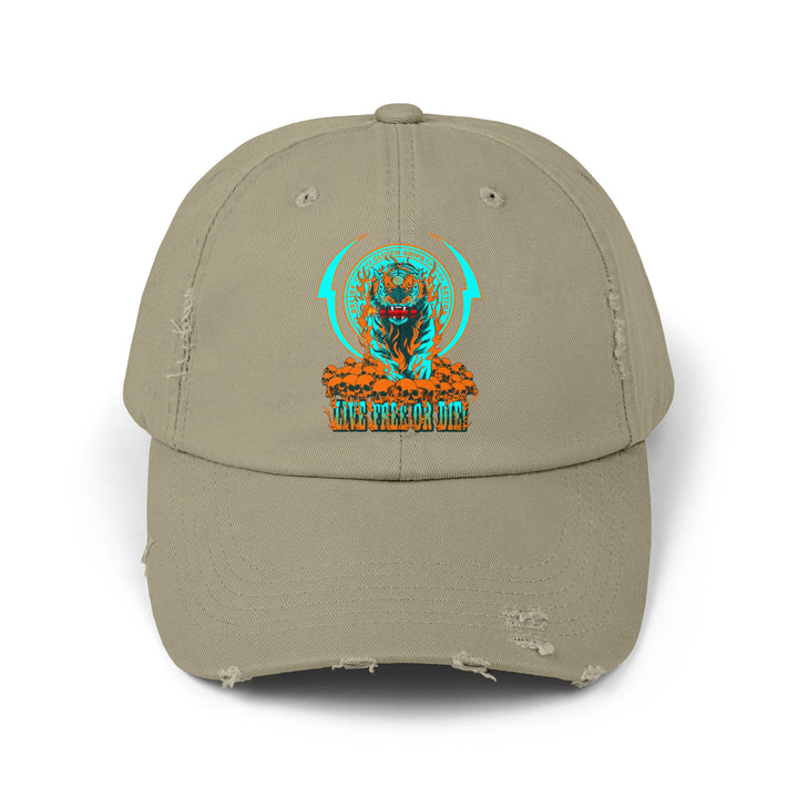 DYNAMITE TIGER MIAMI COLORS/LIVE FREE OR DIE CAP