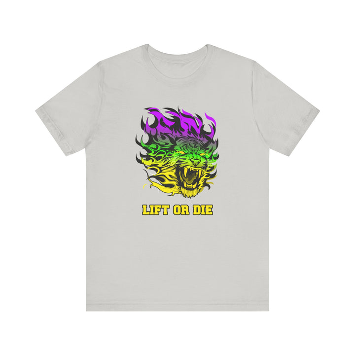 TIGER FLAME YELLOW GREEN PURPLE FADE/LIFT OR DIE
