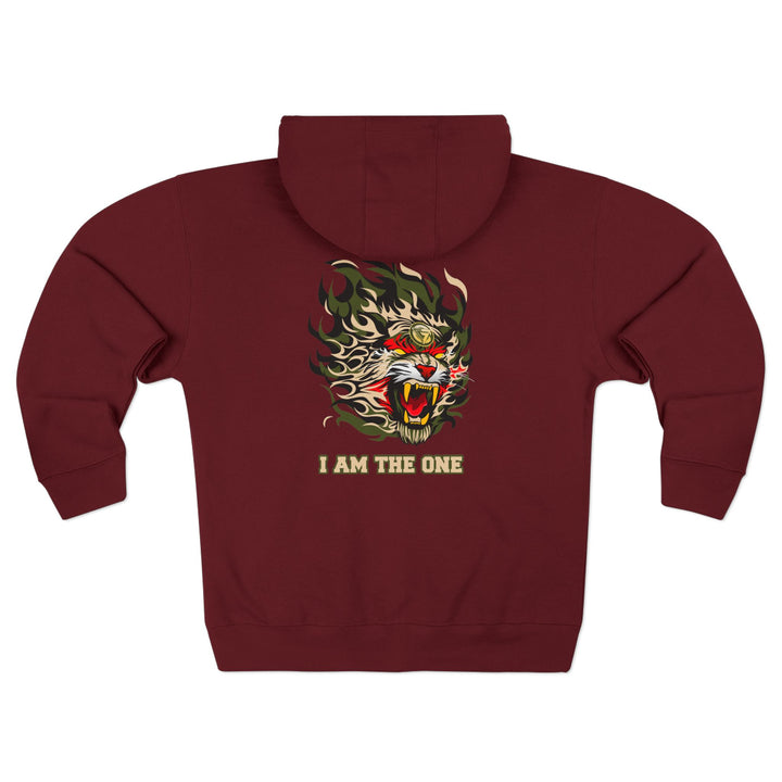 CG TIGER FLAME SAND/GREEN ARMY TIGER/I AM THE ONE ZIP UP
