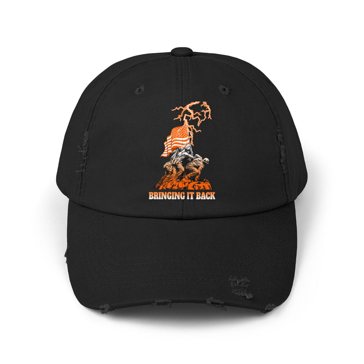 AMERICAN WARRIORS ORANGE WHITE FADE /BRINGING IT BACK CAP