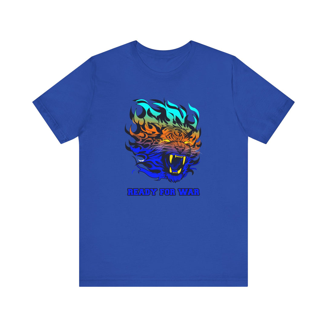 TIGER FLAME BLUE ORANGE AQUA FADE/READY FOR WAR