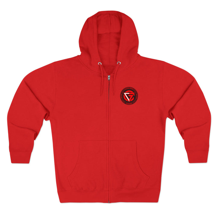 CG BEAST MASTER RED WHITE/CONQUER ZIP UP