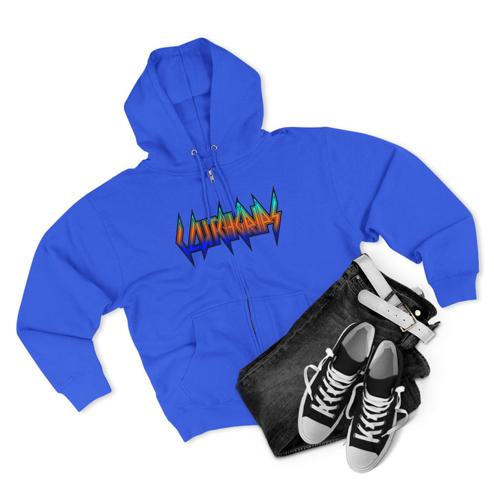 CG APE VS ZILLA BLUE ORANGE WHITE FADE/KILL OR BE KILLED ZIP UP